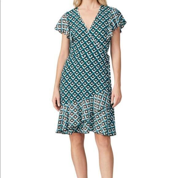 DVF flutter sleeve avaya mini dress multiple sizes available - Picture 1 of 11